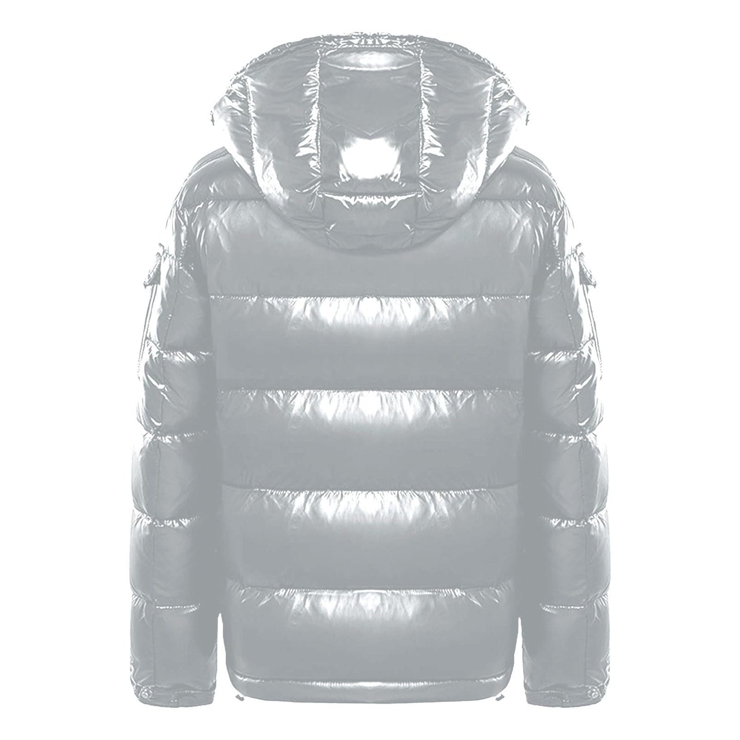 Generisch Daunenjacke Herren Männer Warme Daunenjacken Reflektierende Jack Metall Glänzende Windjacke Parka Steppjacke Herren Einfarbig Winter Schnee Unten Jacken Glänzende Daunenjacke Herren