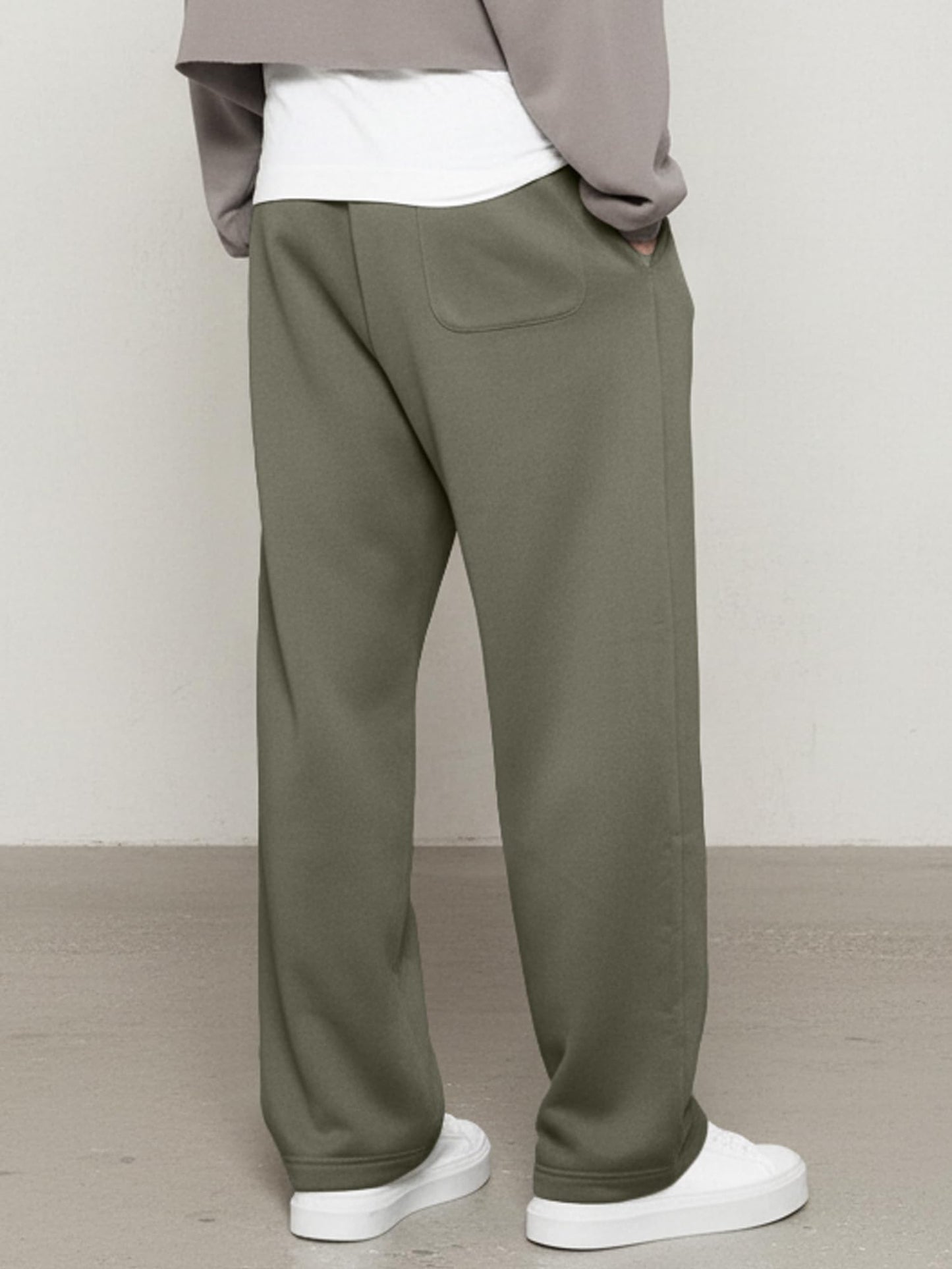 JMIERR Herren Casual Baggy Hosen Breite Beine Lounge Workout Gym Reise Sweatpants mit Taschen S-3XL