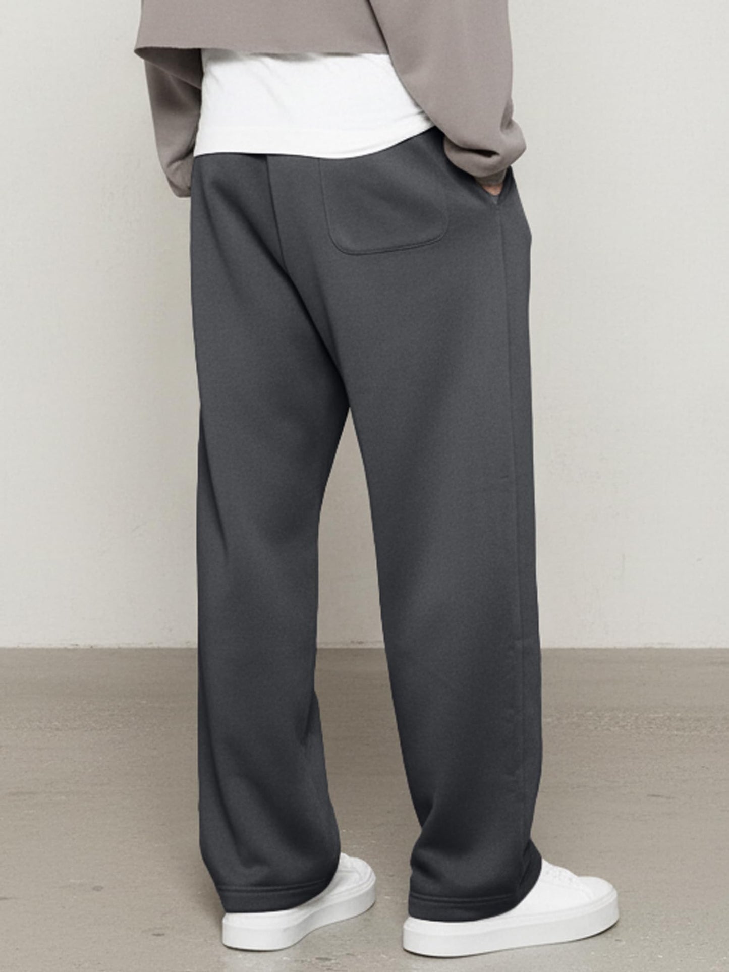 JMIERR Herren Casual Baggy Hosen Breite Beine Lounge Workout Gym Reise Sweatpants mit Taschen S-3XL