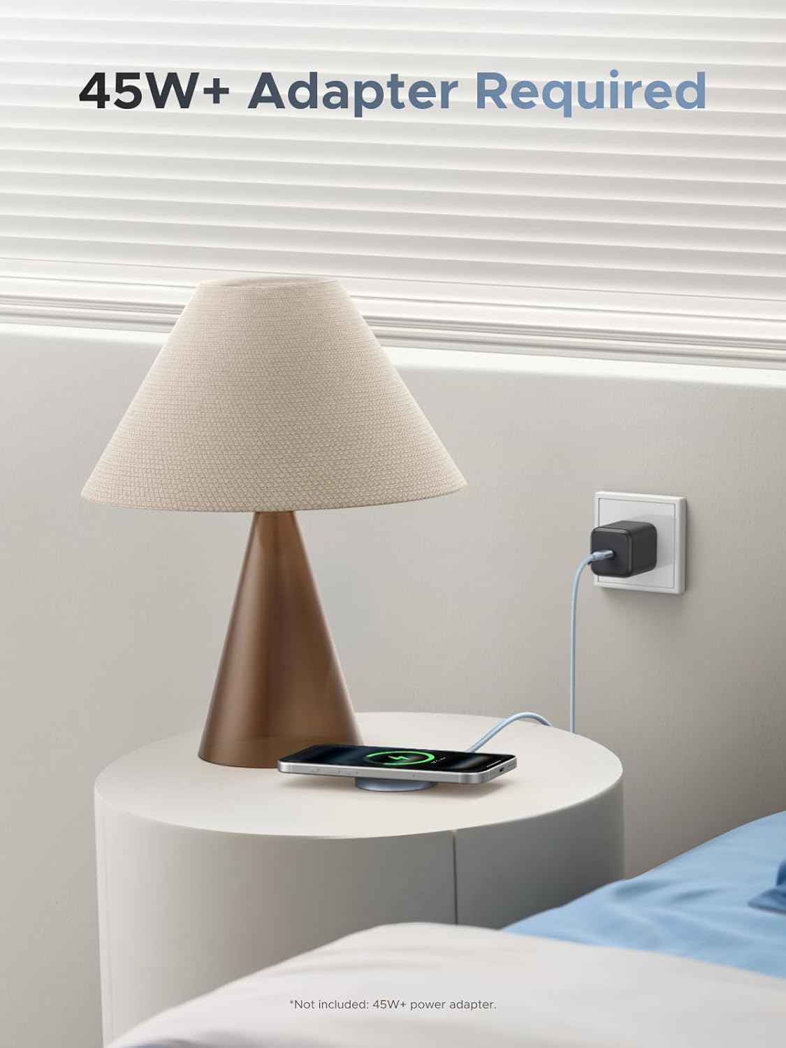 UGREEN MagFlow Magnetisches Wireless Charger 25W, Qi2 zertifizierte Kabelloses Ladepad kompatibel mit MagSafe für iPhone 17/16 Serie & AirPods, mit 1.5m geflochtenem Kabel