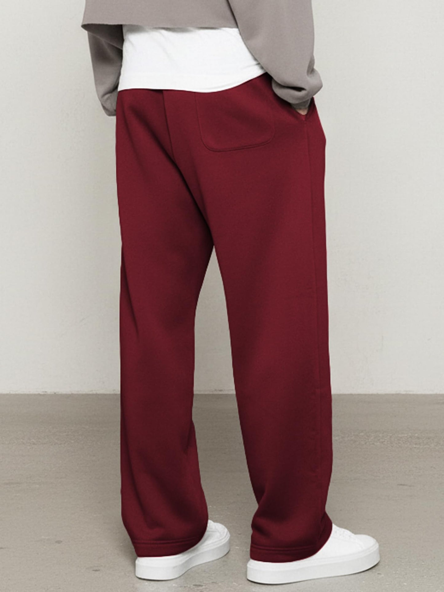 JMIERR Herren Casual Baggy Hosen Breite Beine Lounge Workout Gym Reise Sweatpants mit Taschen S-3XL