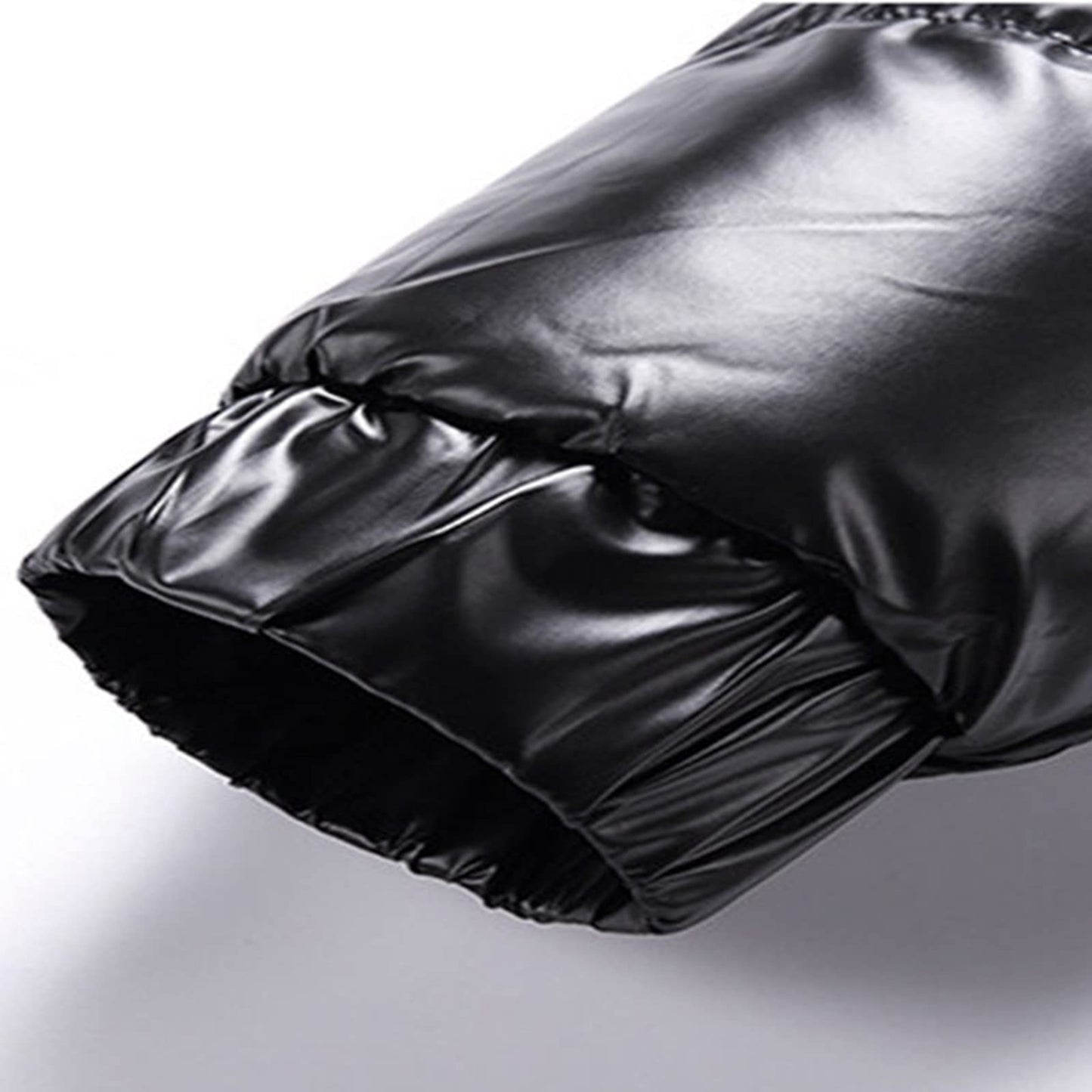 Generisch Daunenjacke Herren Männer Warme Daunenjacken Reflektierende Jack Metall Glänzende Windjacke Parka Steppjacke Herren Einfarbig Winter Schnee Unten Jacken Glänzende Daunenjacke Herren