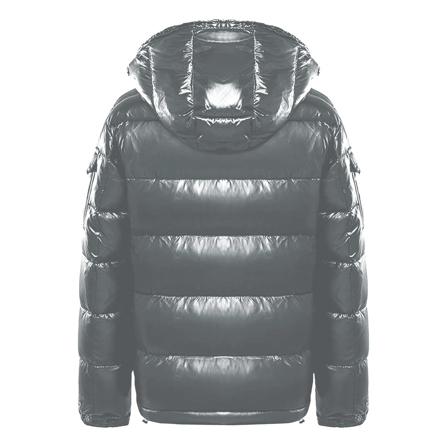 Generisch Daunenjacke Herren Männer Warme Daunenjacken Reflektierende Jack Metall Glänzende Windjacke Parka Steppjacke Herren Einfarbig Winter Schnee Unten Jacken Glänzende Daunenjacke Herren