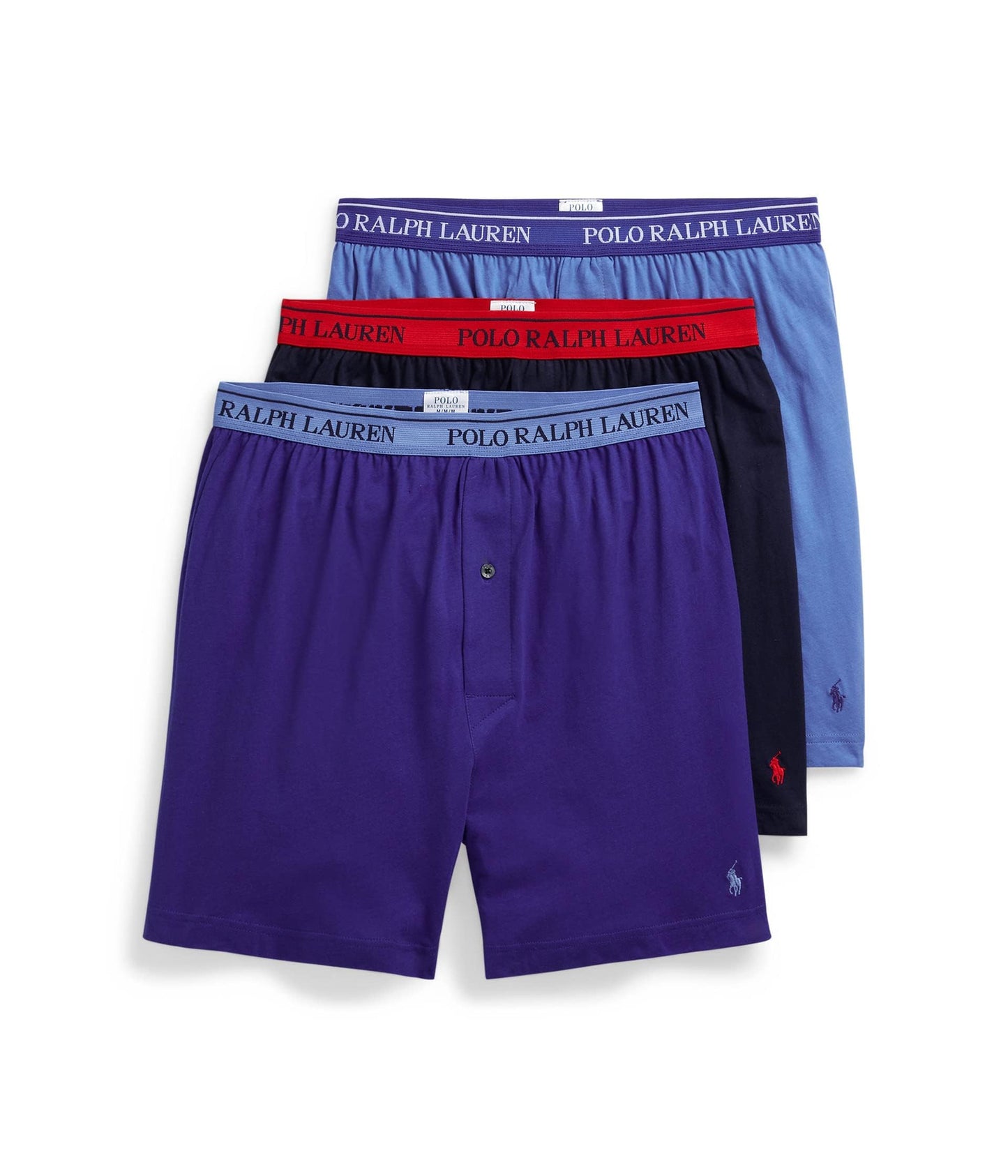 Polo Ralph Lauren Herren-Boxershorts, klassische Passform, Baumwolle, gewebt, 3er-Pack