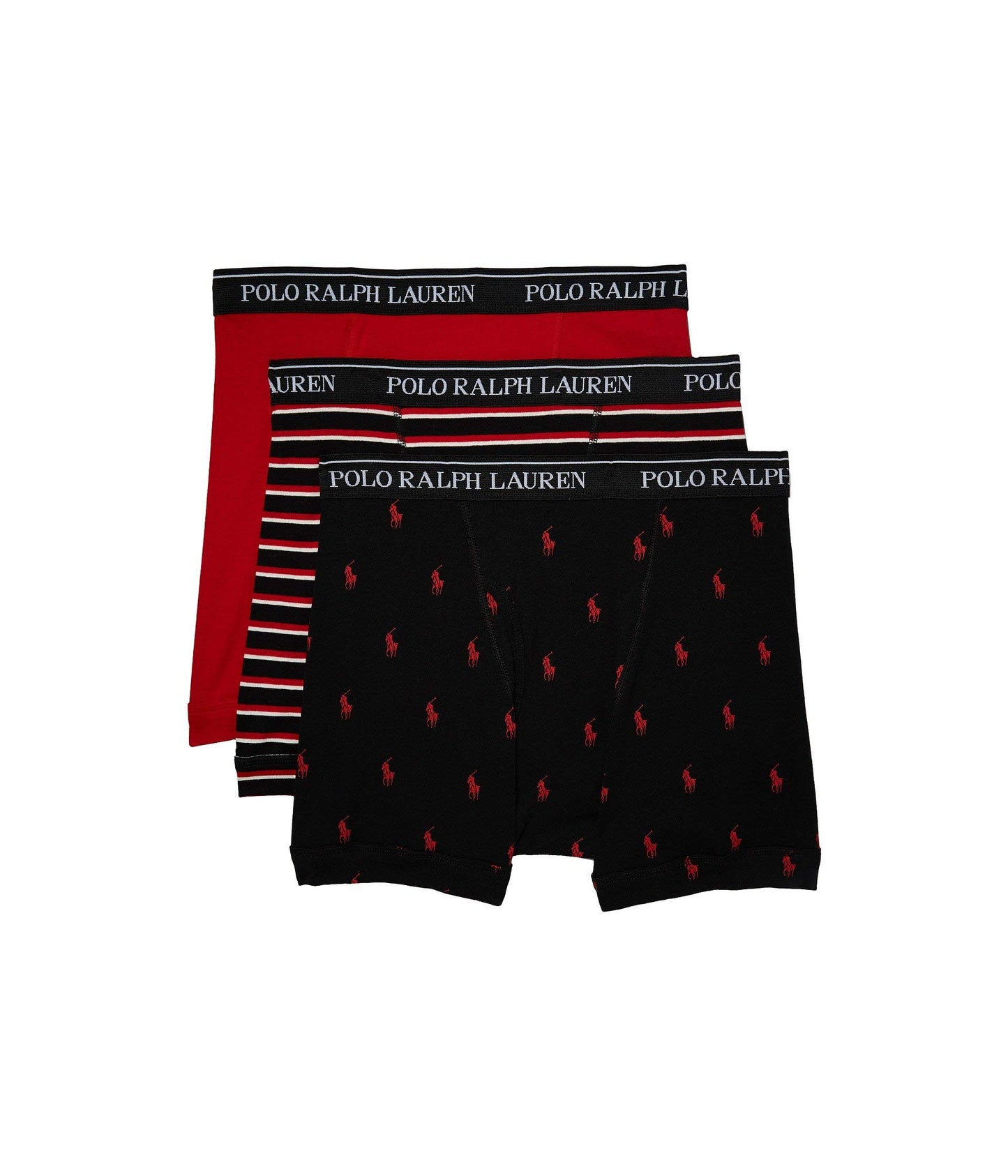 Polo Ralph Lauren Herren-Boxershorts, klassische Passform, Baumwolle, gewebt, 3er-Pack