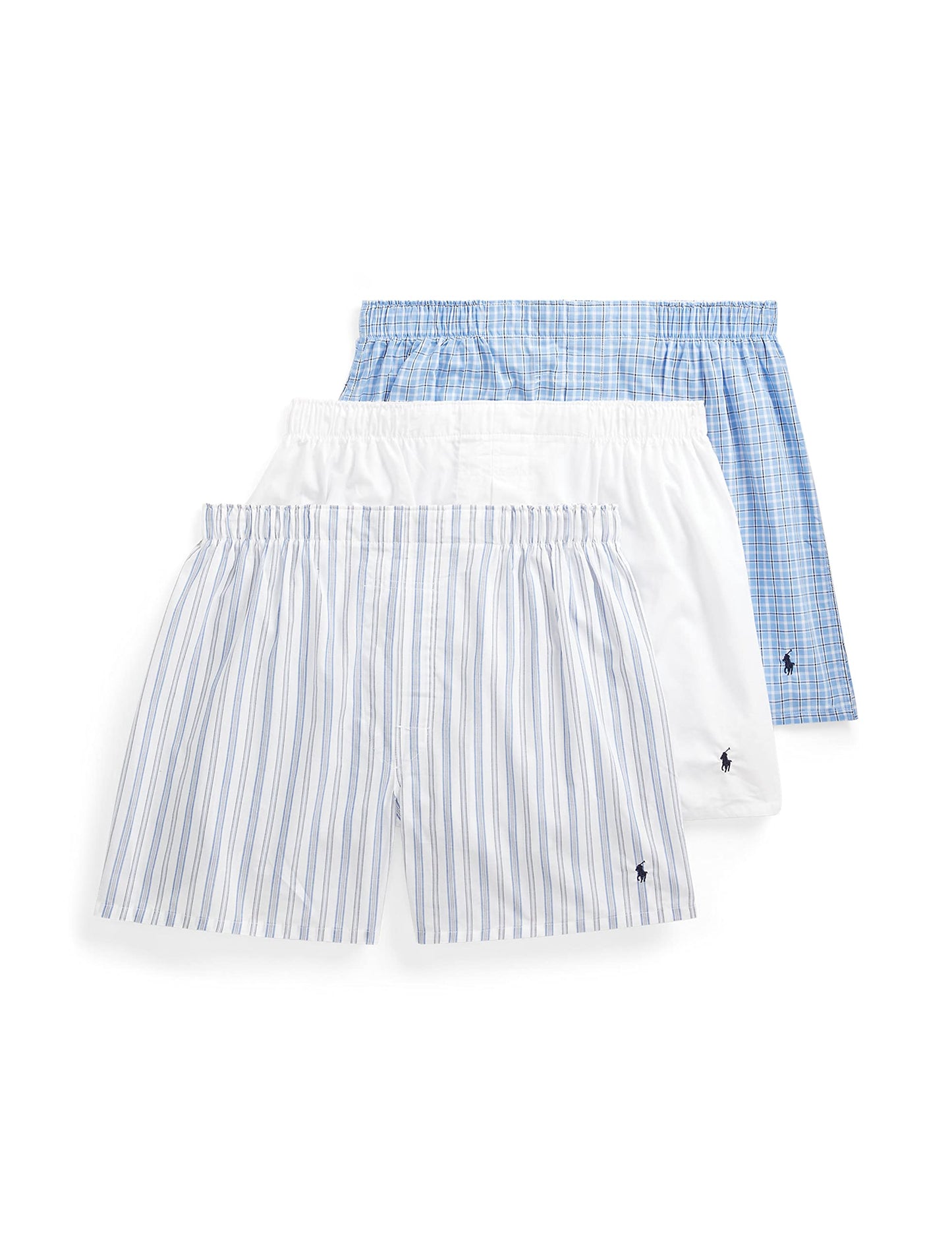 Polo Ralph Lauren Herren-Boxershorts, klassische Passform, Baumwolle, gewebt, 3er-Pack