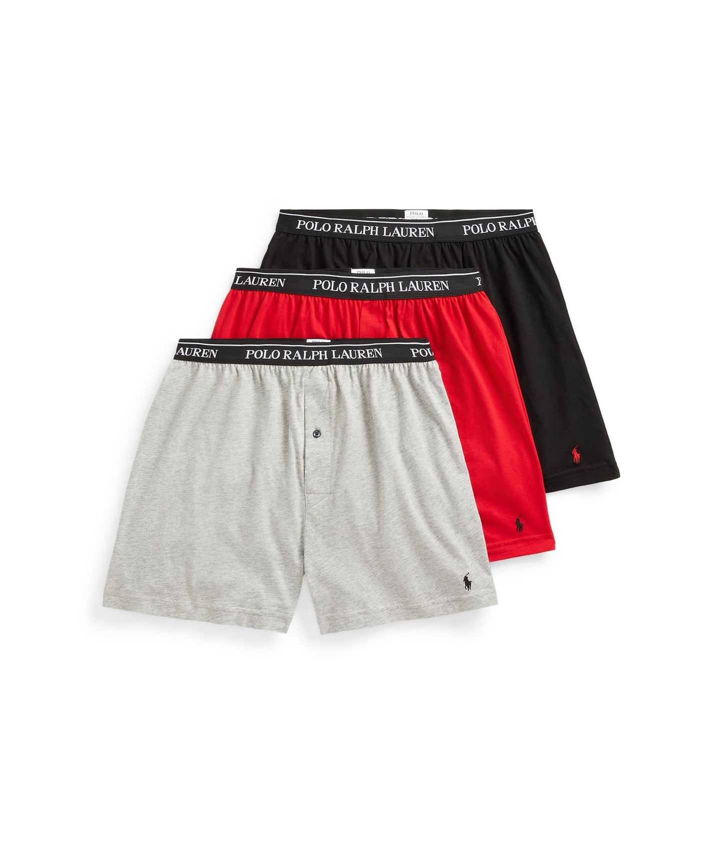 Polo Ralph Lauren Herren-Boxershorts, klassische Passform, Baumwolle, gewebt, 3er-Pack