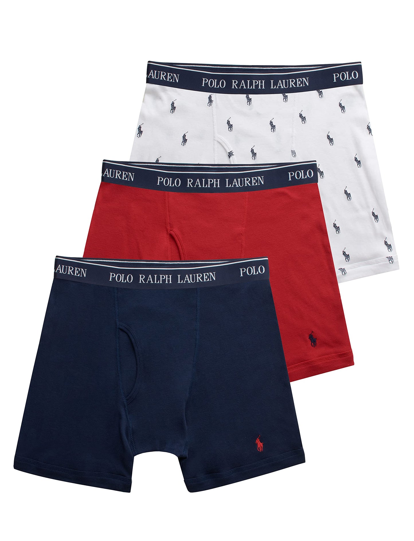 Polo Ralph Lauren Herren-Boxershorts, klassische Passform, Baumwolle, gewebt, 3er-Pack