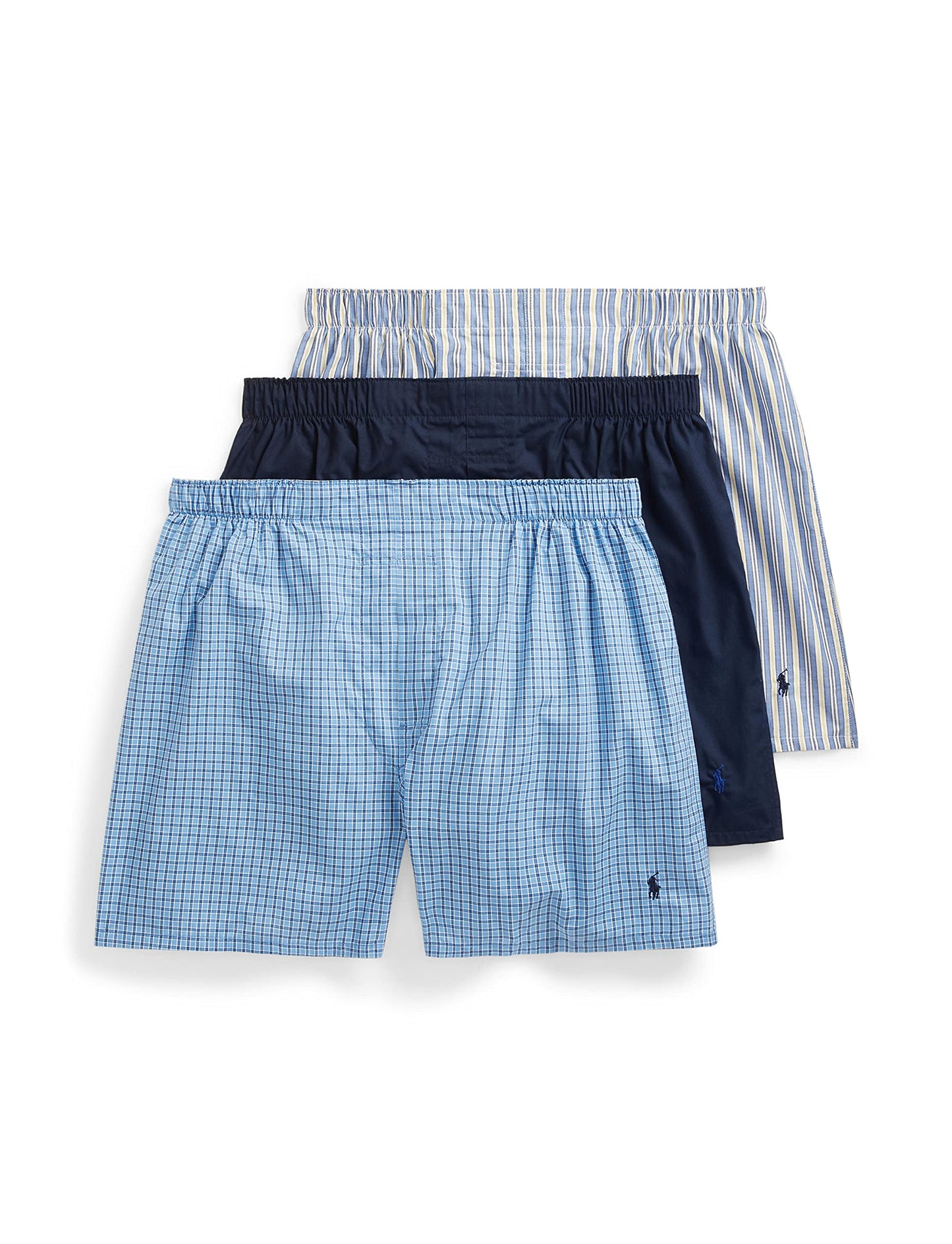 Polo Ralph Lauren Herren-Boxershorts, klassische Passform, Baumwolle, gewebt, 3er-Pack