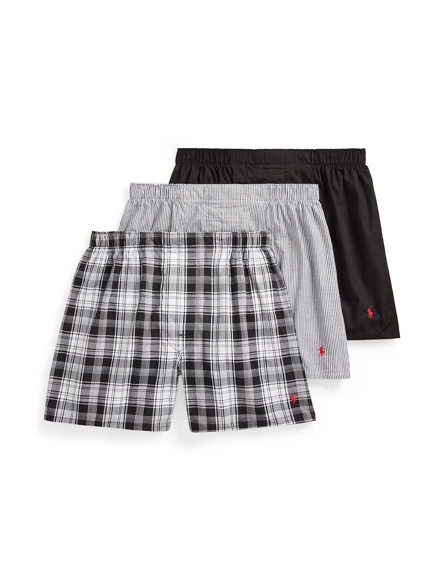 Polo Ralph Lauren Herren-Boxershorts, klassische Passform, Baumwolle, gewebt, 3er-Pack