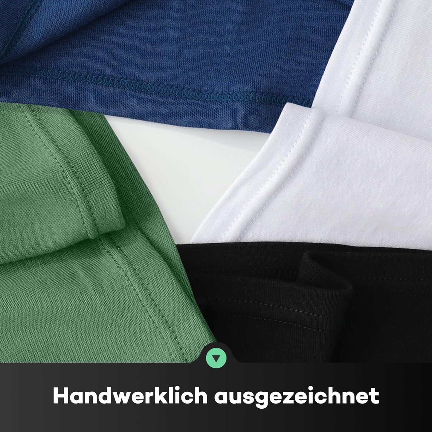 FALARY 3er Pack Unterhemd Herren gekämmte Baumwolle Tank Top Herren Unterhemden Mehrfarbig