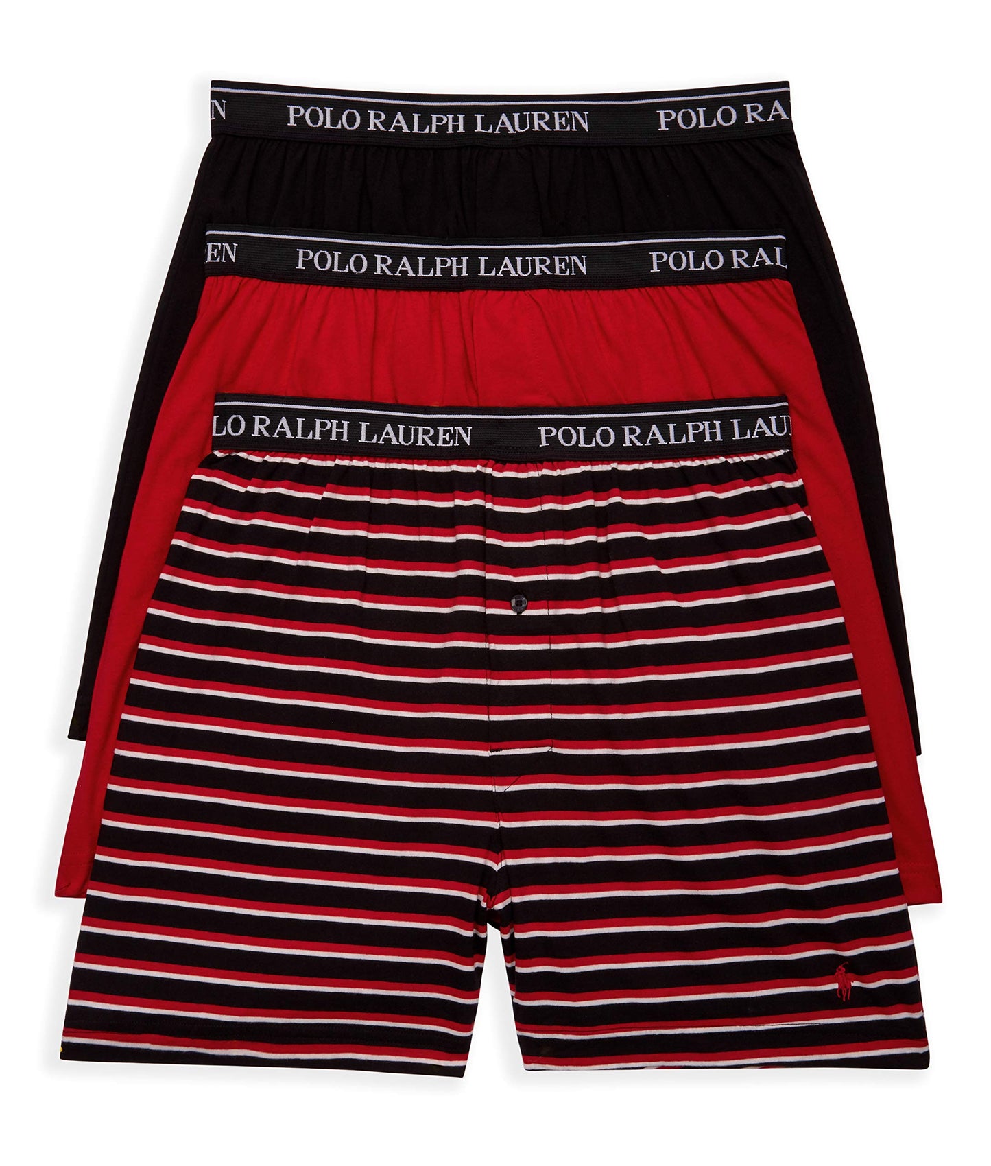 Polo Ralph Lauren Herren-Boxershorts, klassische Passform, Baumwolle, gewebt, 3er-Pack