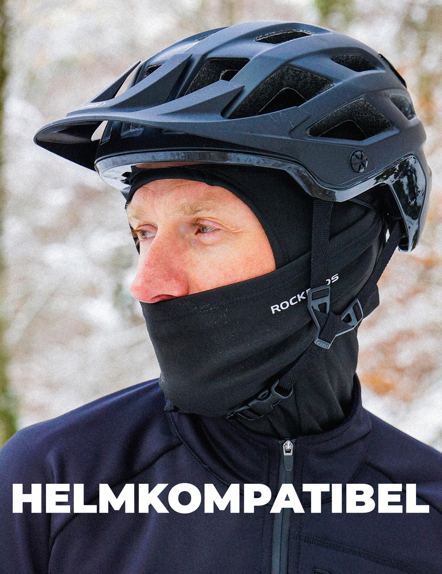 ROCKBROS Sturmhaube Balaclava Skimaske Winddicht Warm für Fahrrad Ski Motorrad Winter Unisex Einheitsgröße