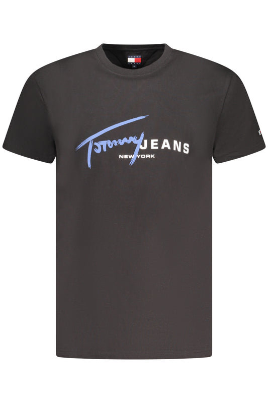 TOMMY HILFIGER SHORT SLEEVE T-SHIRT MEN BLACK